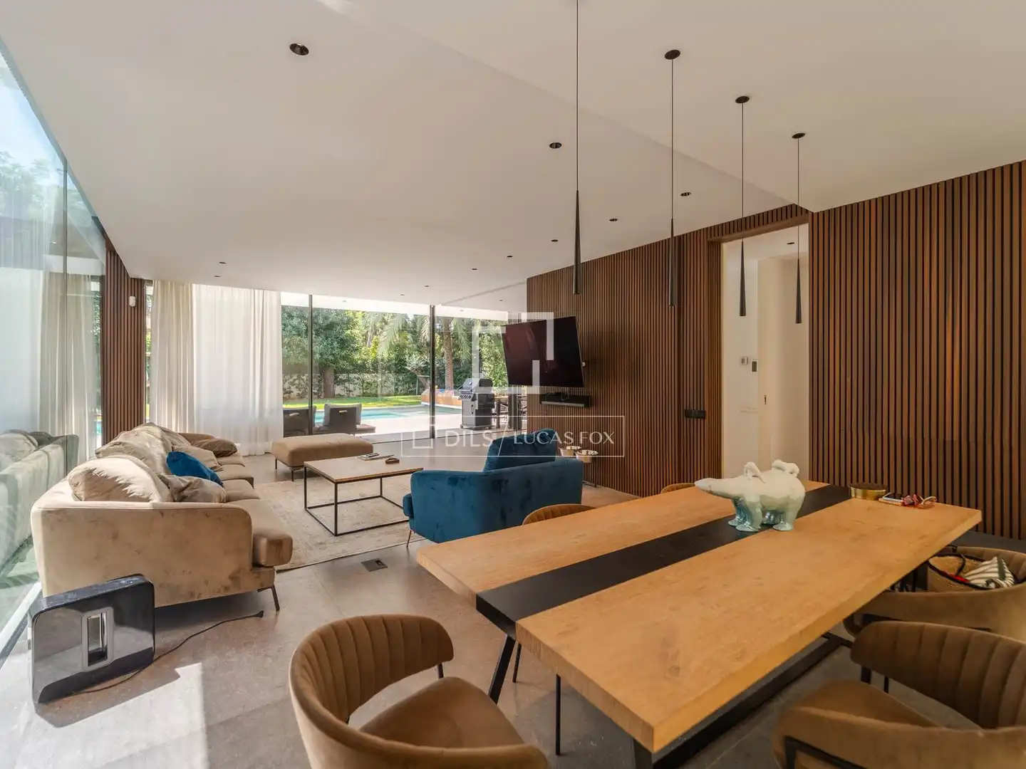 Sala de estar de Casa o chalet en venta en Godella con Aire acondicionado, Calefacción y Jardín privado