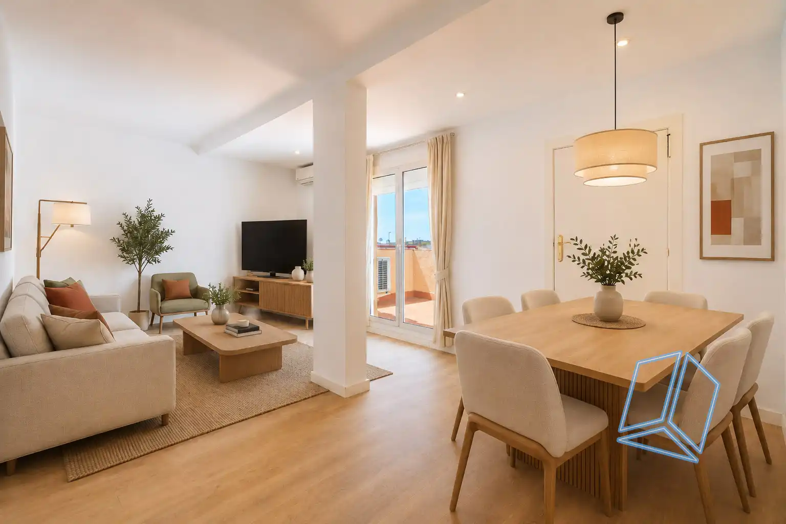 Living room of Attic for sale in Barcelona  with Heating and Terrace