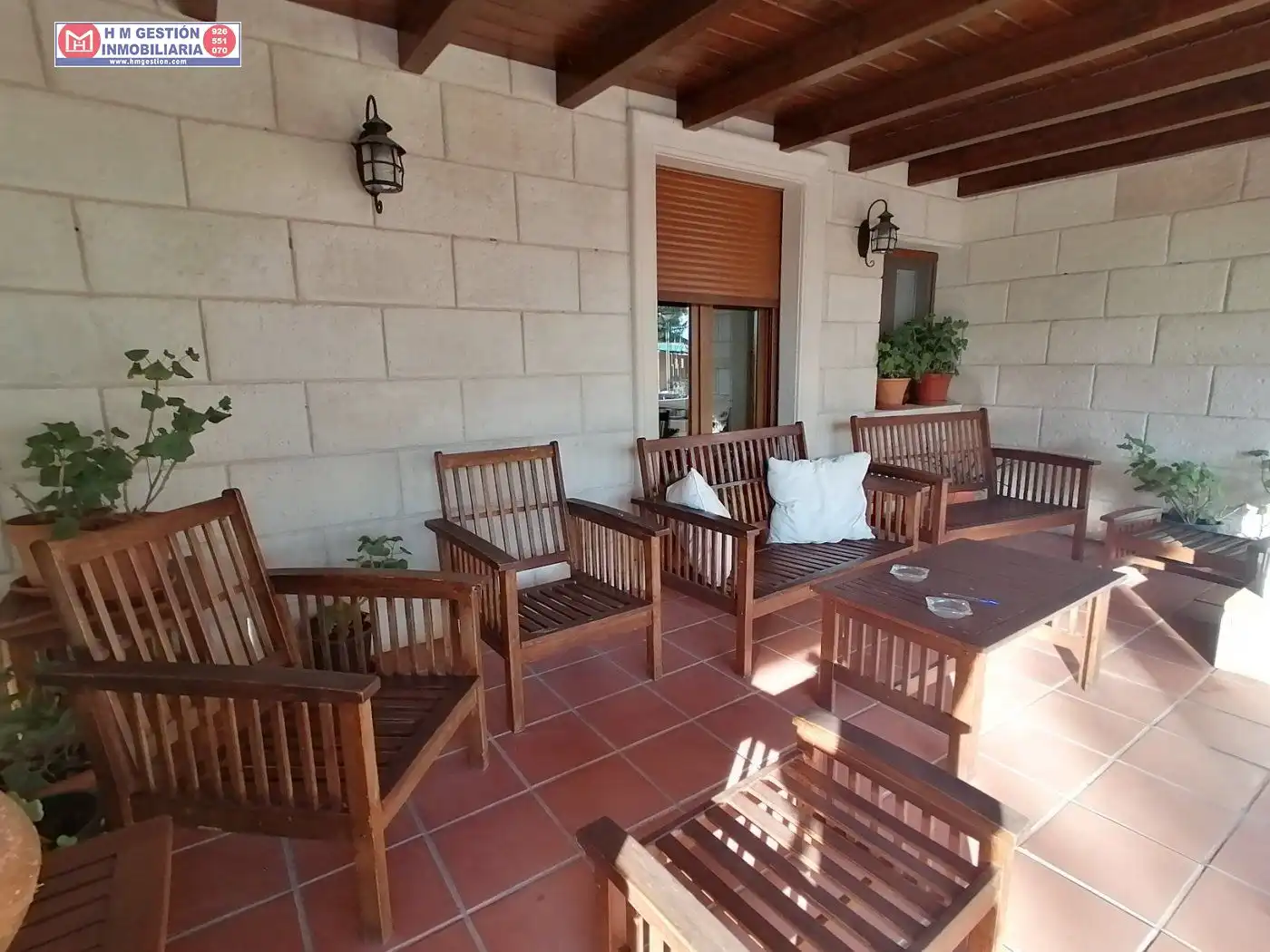 Terrasse von Country house zum Verkauf in Alcázar de San Juan mit Privatgarten, Schwimmbad und Möbliert