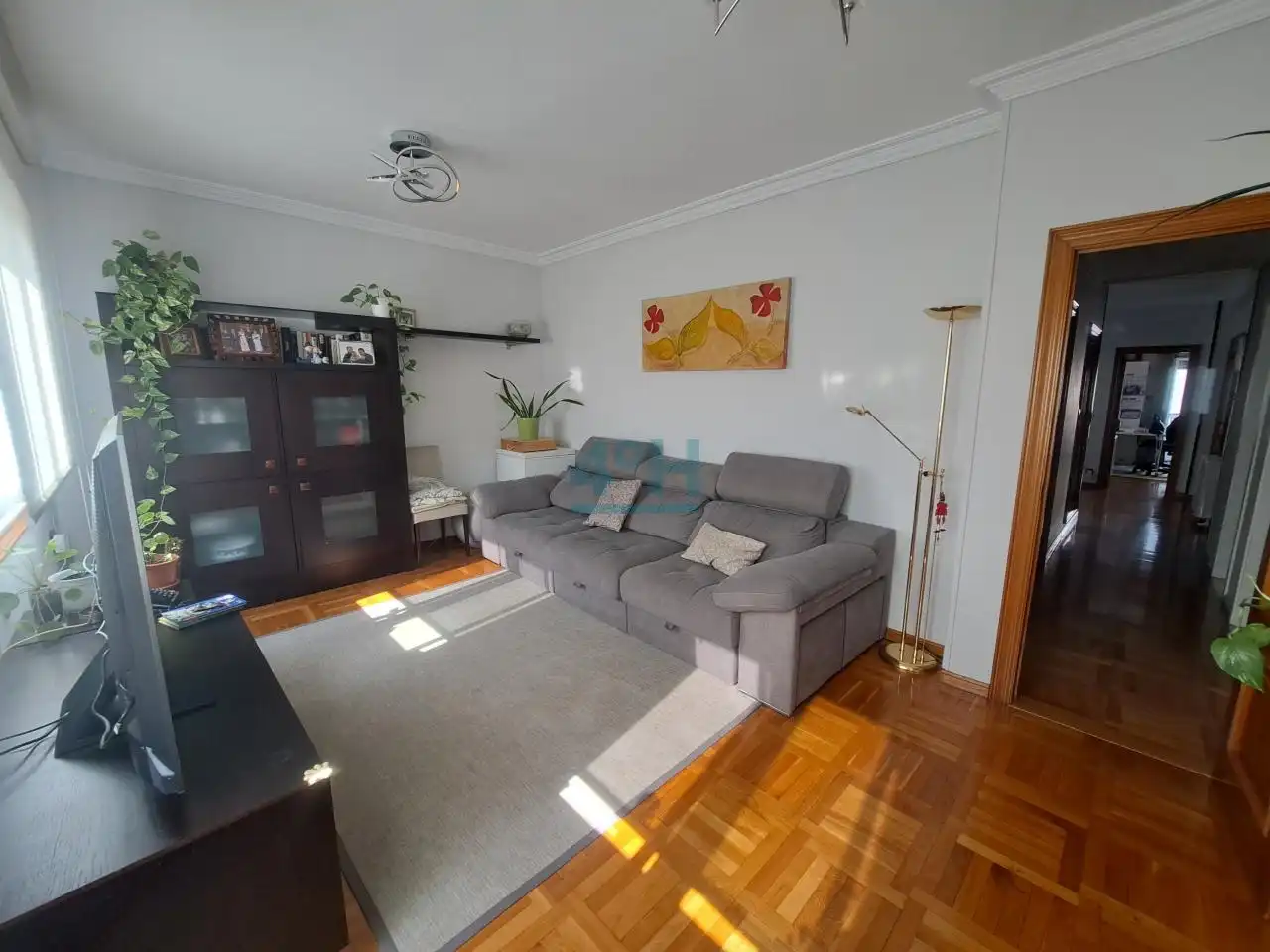 Sala de estar de Piso en venta en Ourense Capital  con Calefacción, Parquet y Amueblado