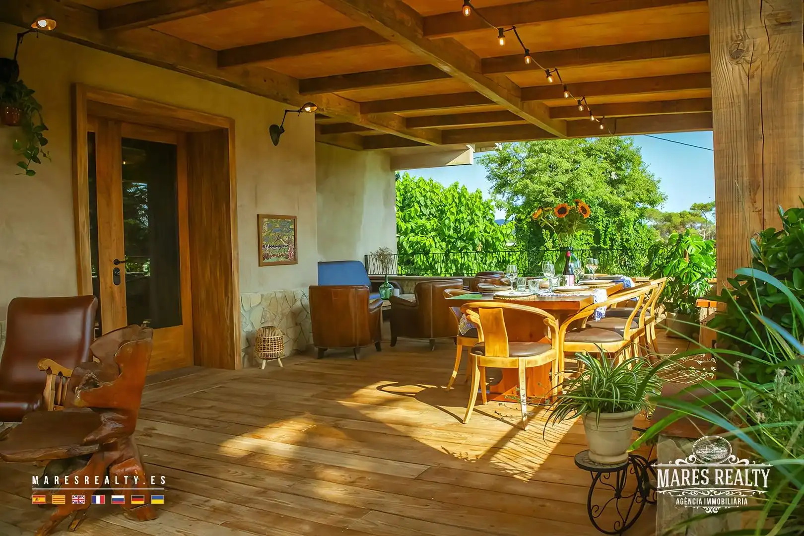 Terrasse von Country house zum Verkauf in Vidreres mit Heizung, Privatgarten und Abstellraum