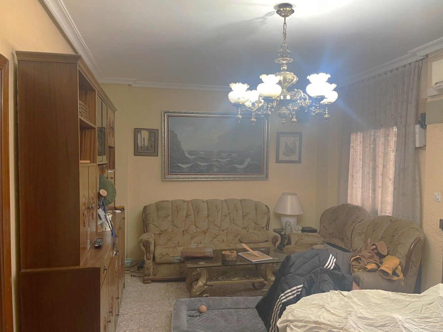 Living room of Single-family semi-detached for sale in  Madrid Capital  with Air Conditioner, Heating and Private garden