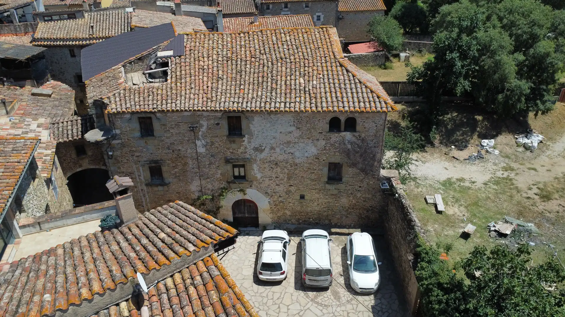 Parking of Country homes for sale in Flaçà  with Private garden, Terrace and Alarm