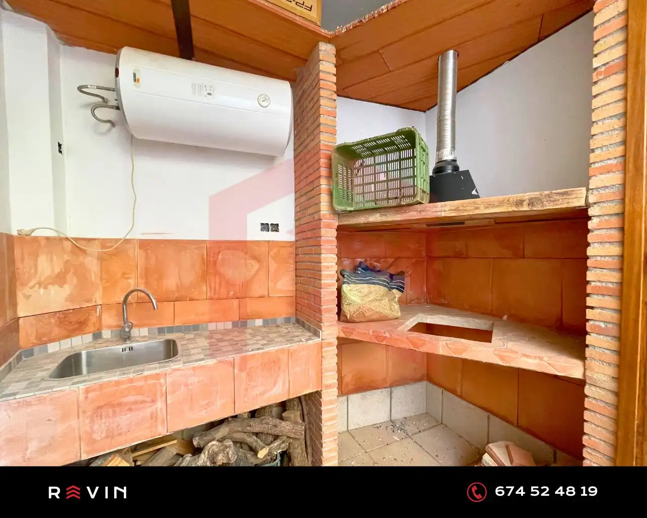 Cuina de Casa o xalet en venda en Mengíbar amb Aire condicionat, Calefacció i Terrassa