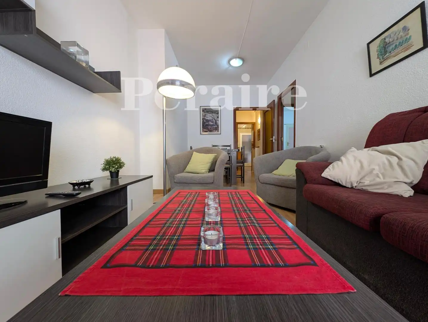 Sala d'estar de Pis en venda en  Barcelona Capital amb Calefacció, Parquet i Terrassa