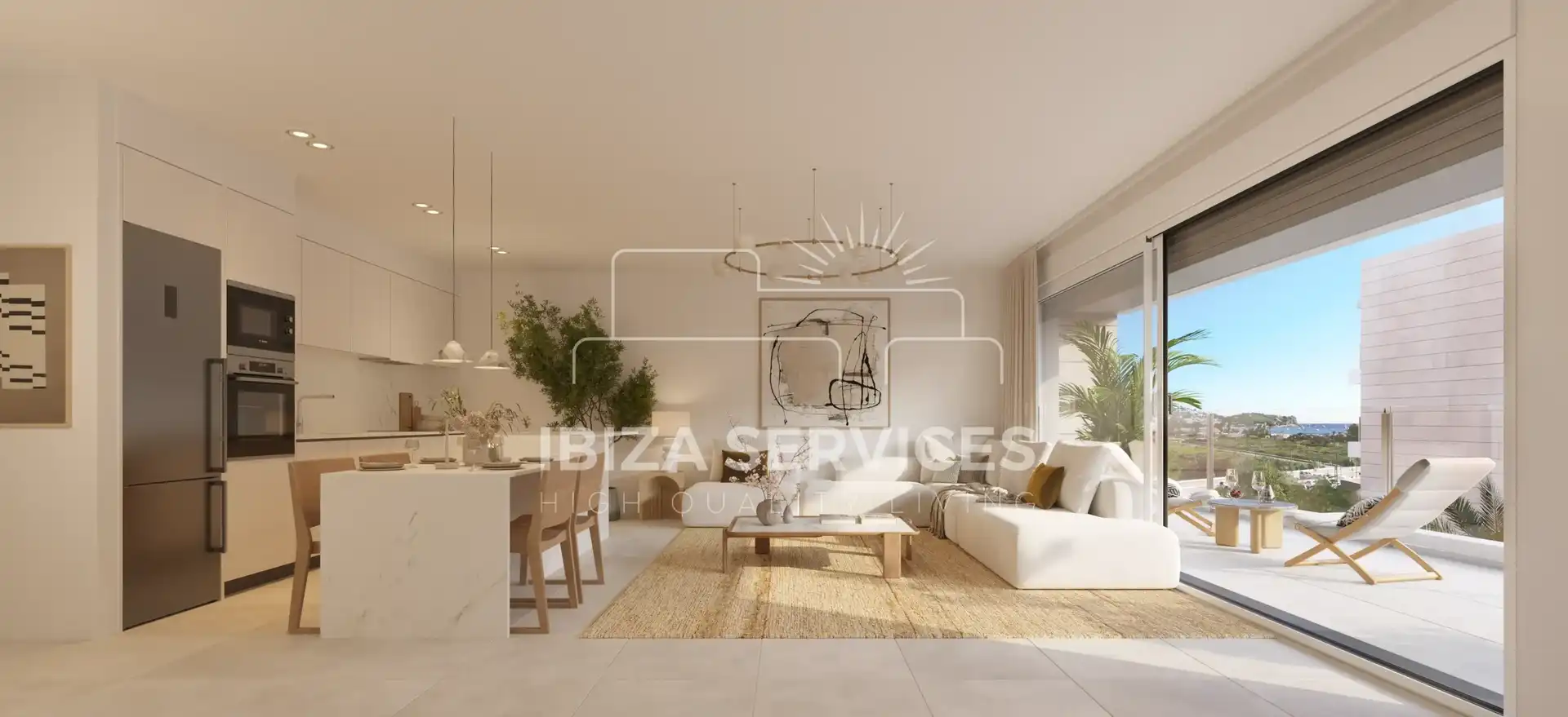 Appartamento con piscina in vendita a Marina Botafoc - Platja de Talamanca