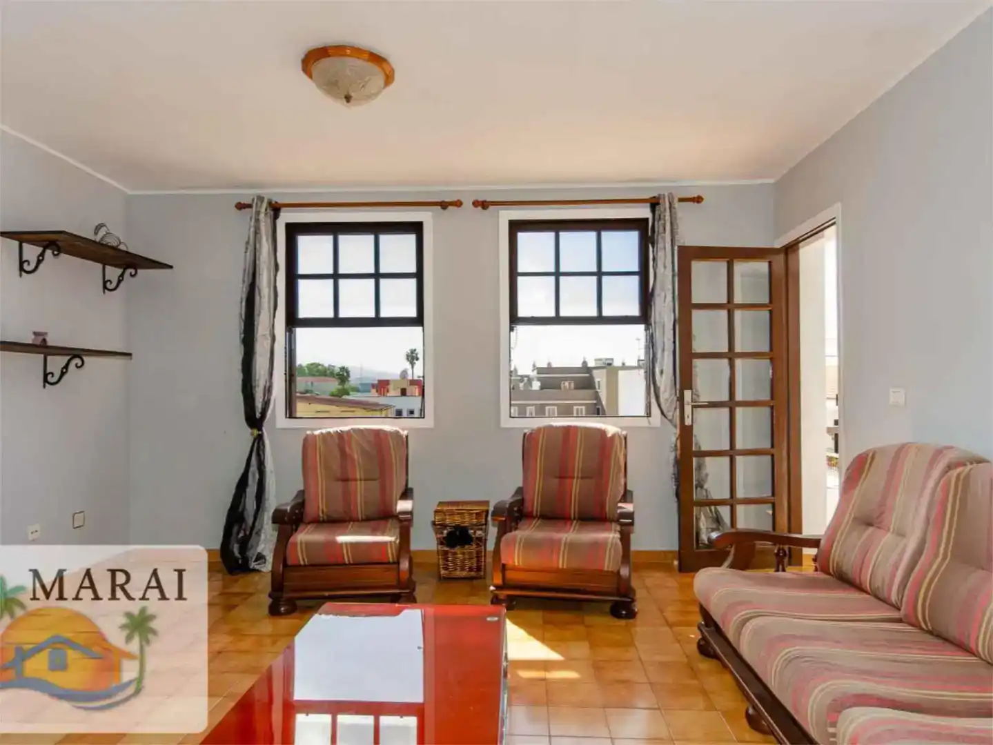 Sala de estar de Piso en venta en Los Llanos de Aridane con Amueblado y Balcón