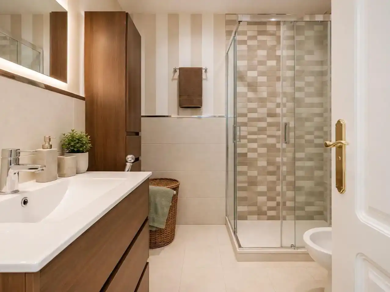 Baño de Casa adosada en venta en Estepona con Aire acondicionado