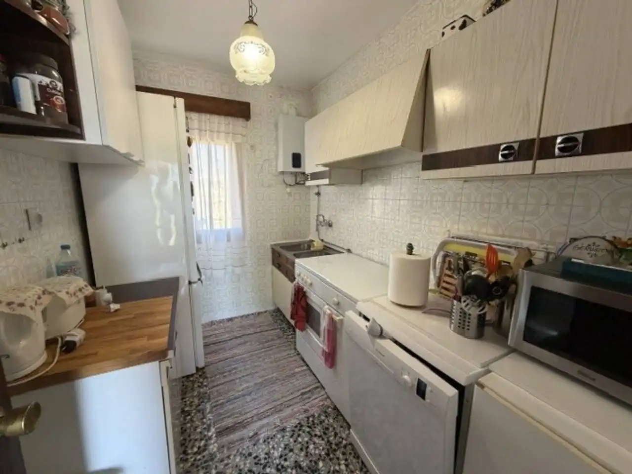Cuina de Casa o xalet en venda en Rascafría amb Jardí privat, Terrassa i Moblat