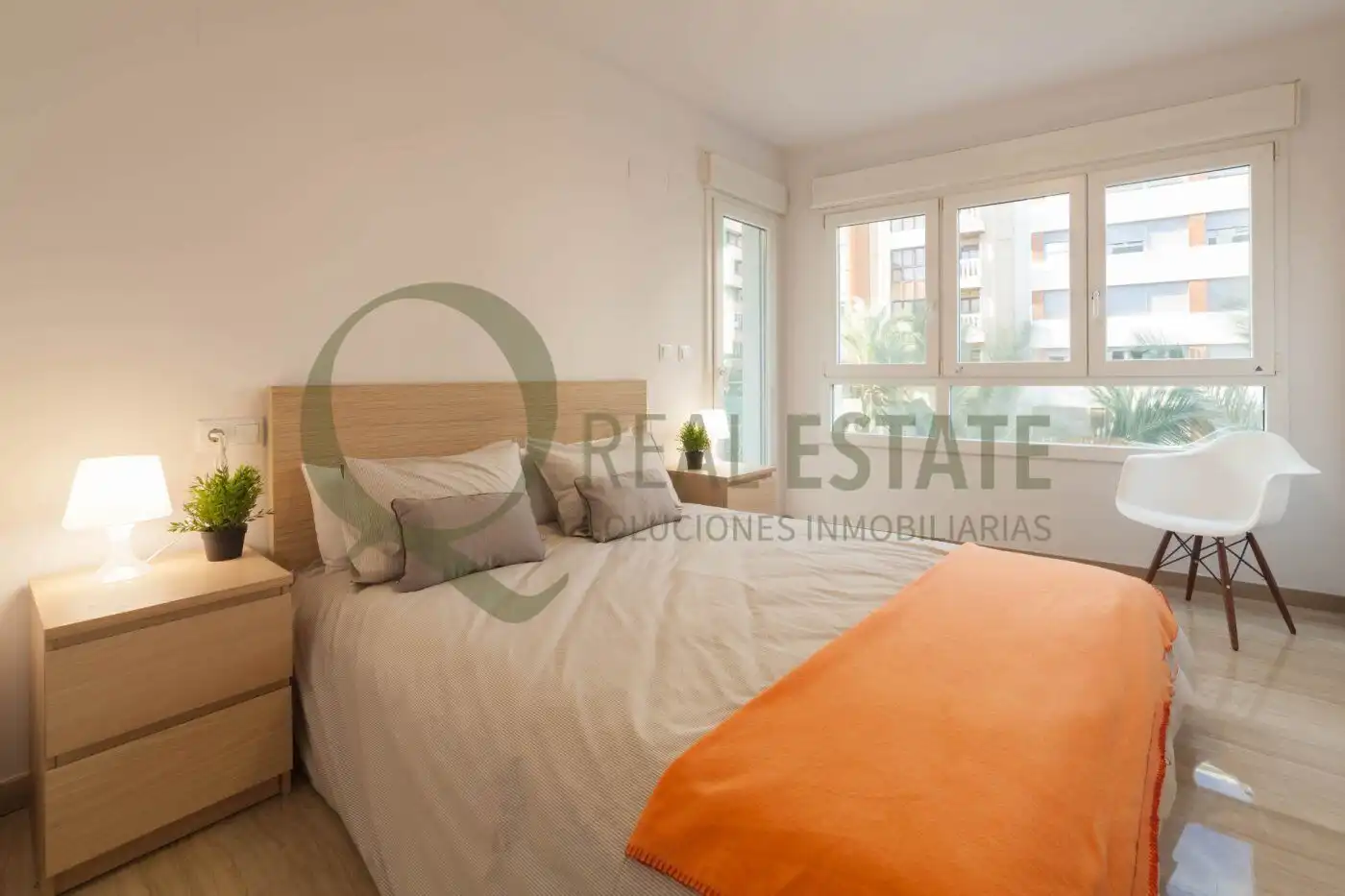 Bedroom of Flat for rent in Alicante / Alacant  with Heating, Terrace and Furnished