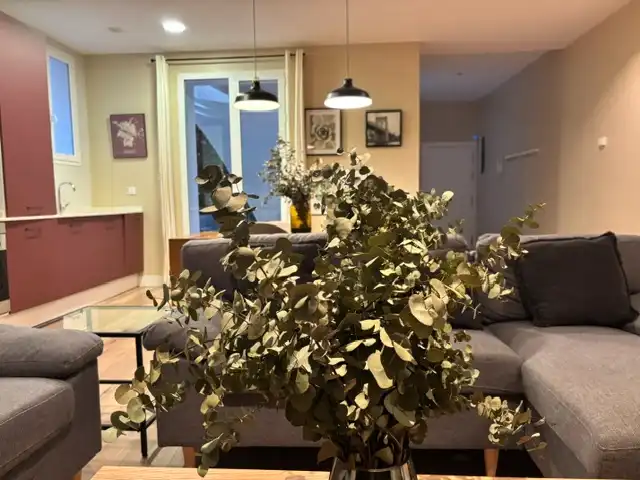 Sala de estar de Piso de alquiler en  Pamplona / Iruña con Calefacción, Parquet y Amueblado