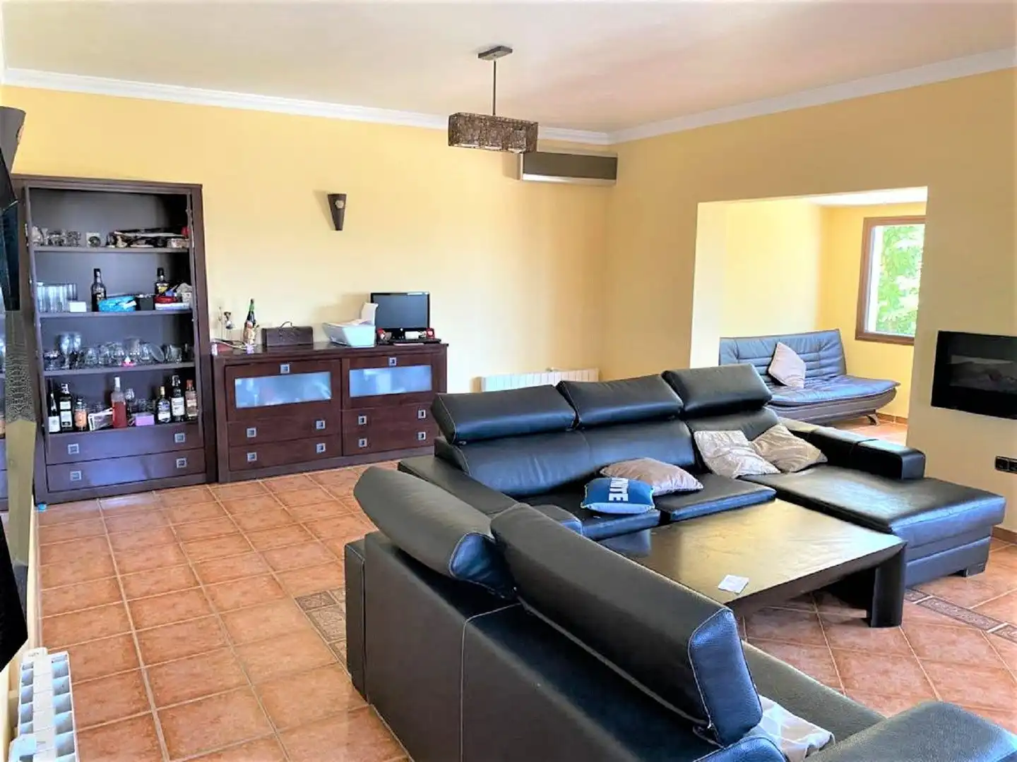 Sala de estar de Finca rústica en venta en Mijas con Piscina