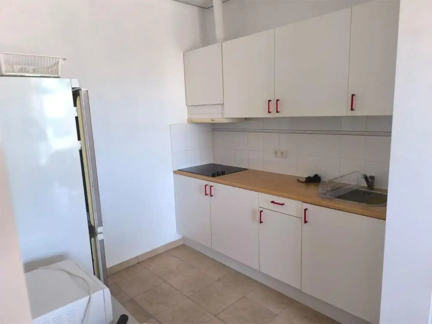 Kitchen of Flat for sale in Calpe / Calp  with Air Conditioner, Private garden and Swimming Pool