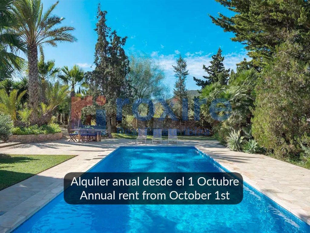 Jardín de Casa o chalet de alquiler en Sant Josep de sa Talaia con Aire acondicionado, Jardín privado y Terraza