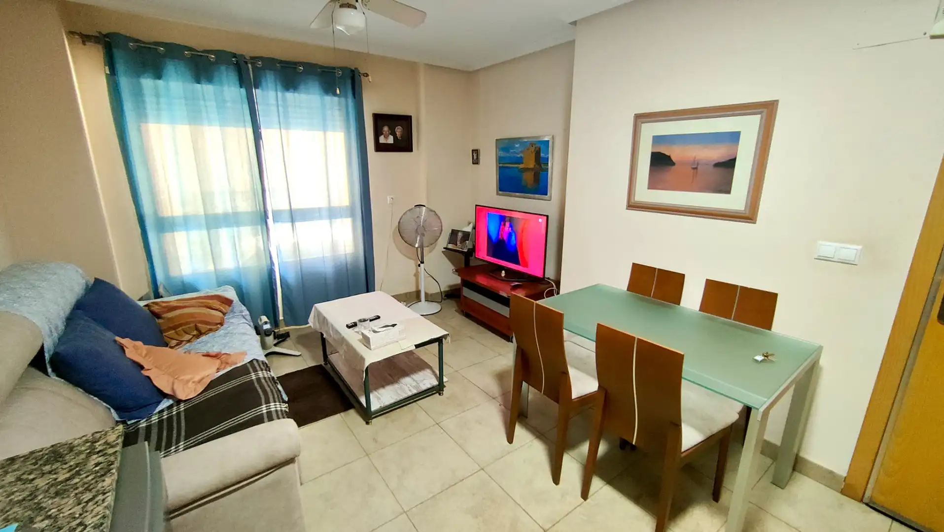 Sala de estar de Piso en venta en Santa Pola con Aire acondicionado, Calefacción y Trastero