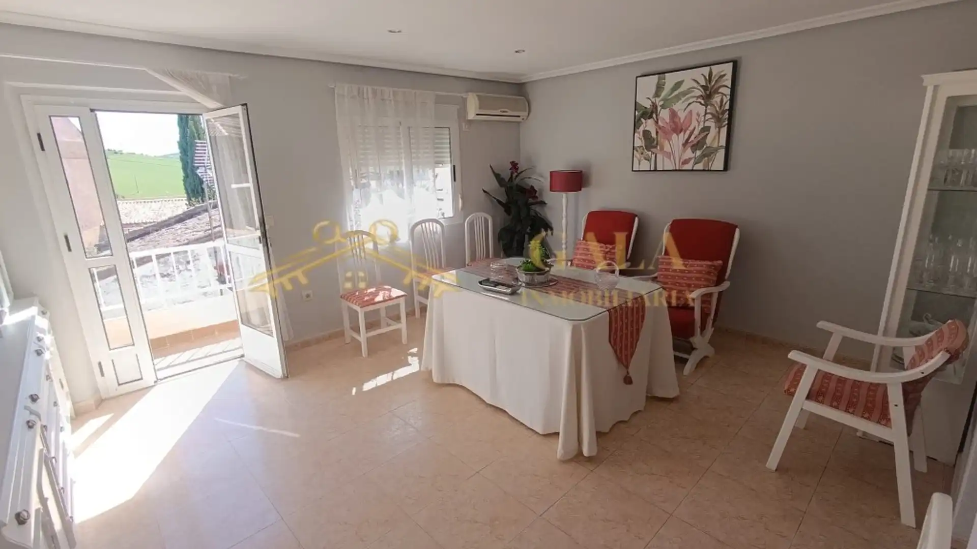 Dining room of Flat for sale in Cáceres Capital  with Air Conditioner, Terrace and Furnished