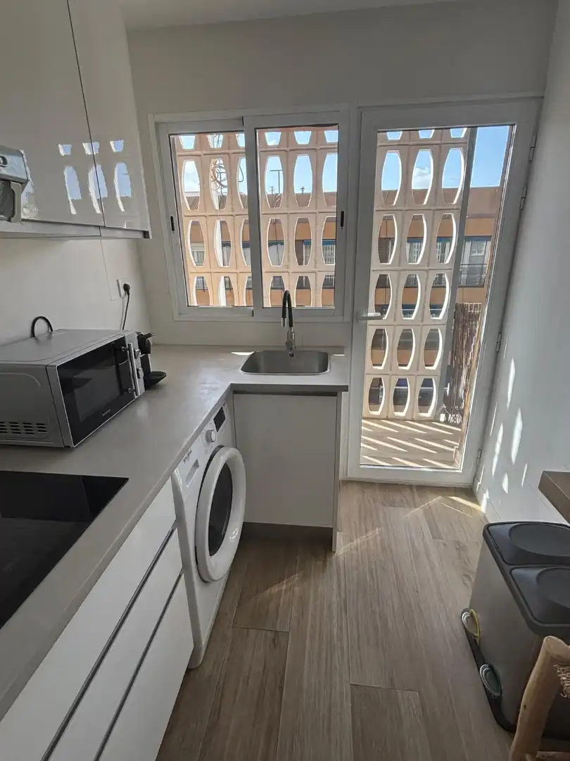 Kitchen of Flat for sale in Valencia  with Air Conditioner, Heating and Terrace