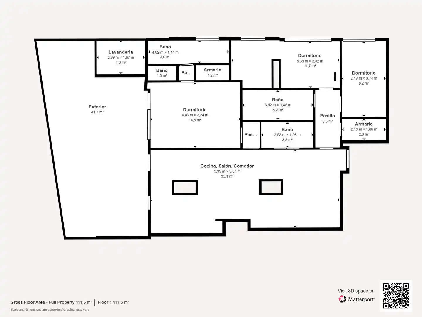 Wohnung zur Miete in Las Palmas de Gran Canaria mit Heizung, Terrasse und Abstellraum