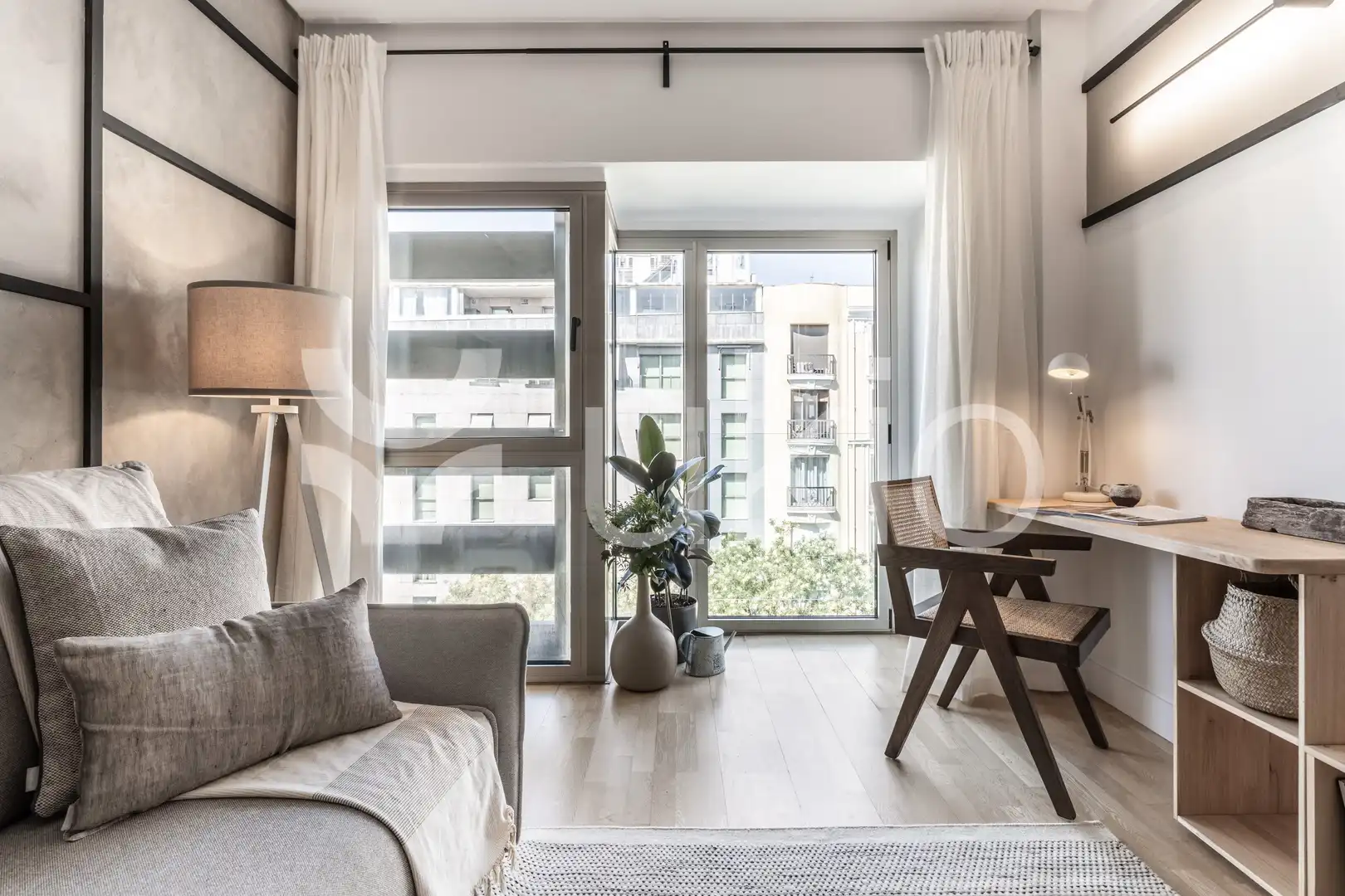 Sala de estar de Apartamento de alquiler en Madrid con Calefacción, Amueblado y Horno
