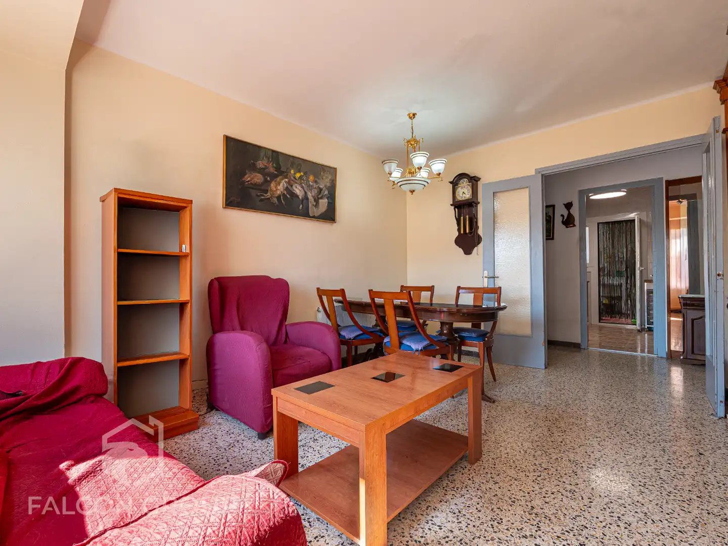 Sala de estar de Piso en venta en Valls con Terraza, Amueblado y Balcón
