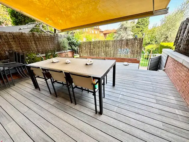 Terraza de Casa adosada en venta en Sant Cugat del Vallès con Aire acondicionado, Calefacción y Parquet