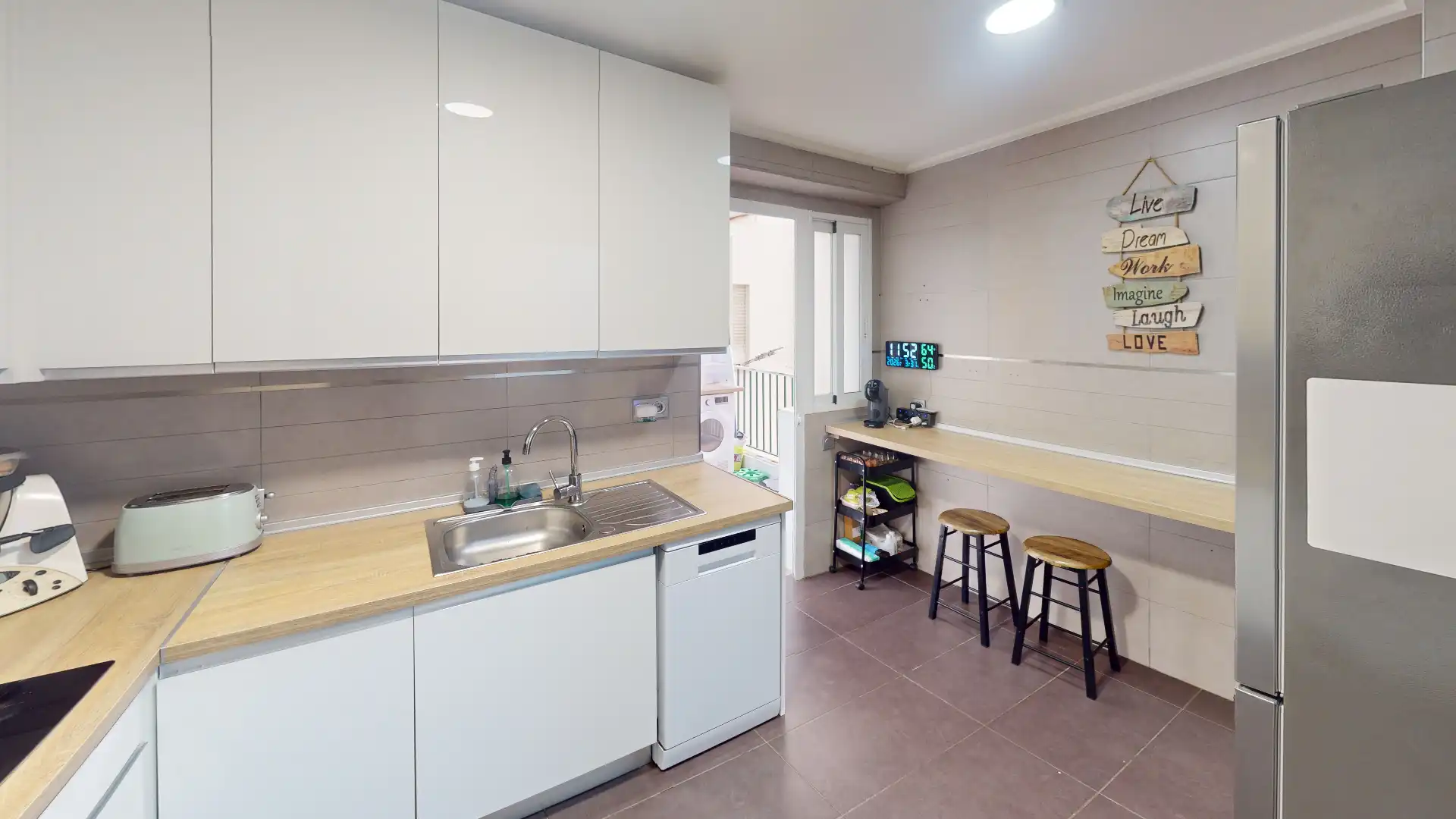 Kitchen of Flat for sale in Elche / Elx  with Furnished