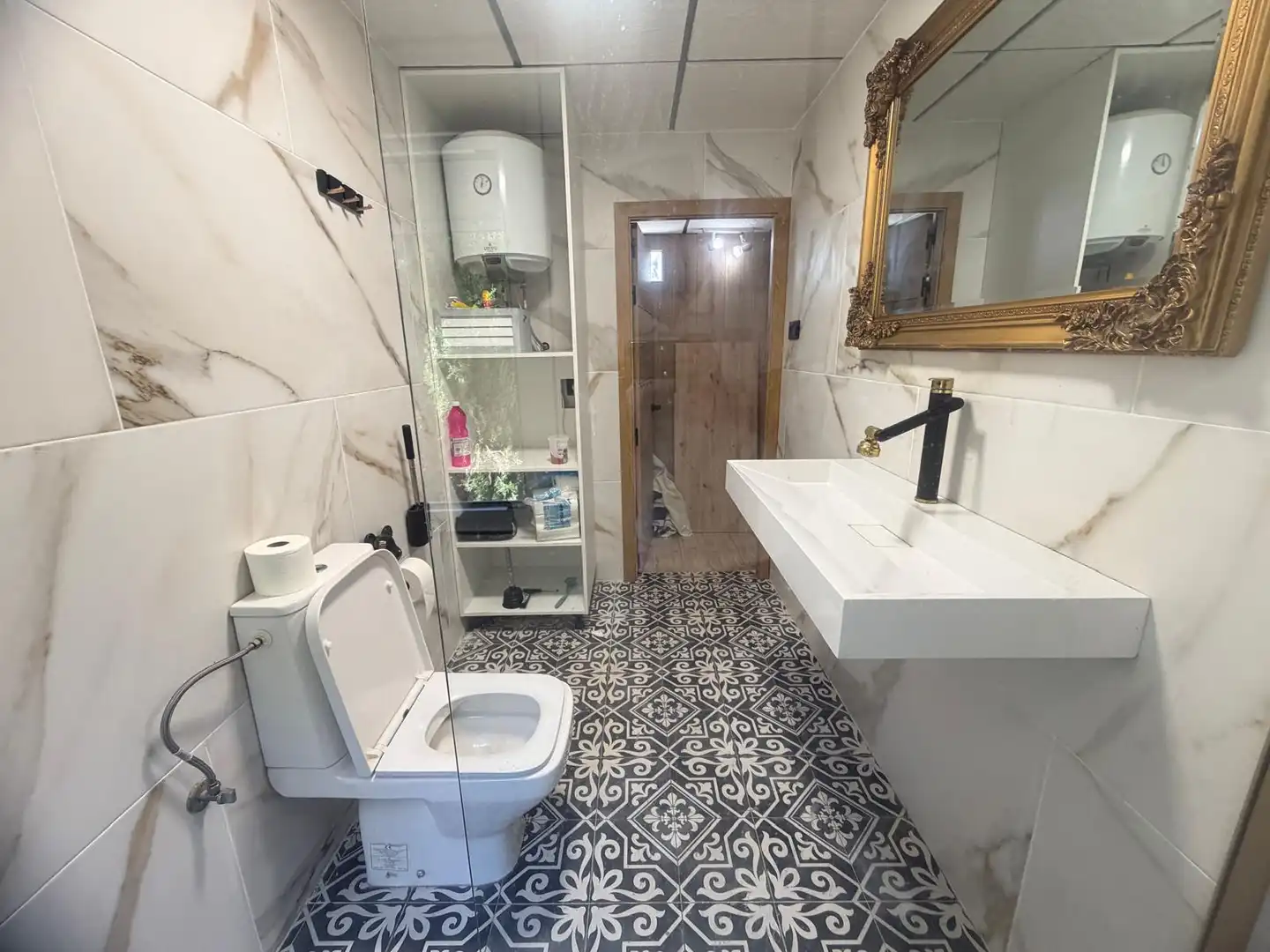 Bany de Casa o xalet en venda en Elche / Elx amb Aire condicionat, Jardí privat i Terrassa