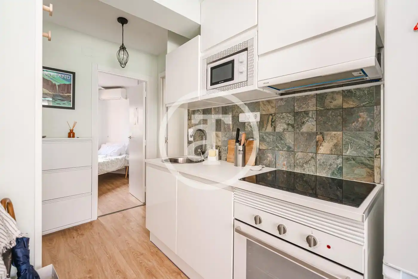 Cocina de Piso de alquiler en Madrid con Aire acondicionado, Calefacción y Amueblado