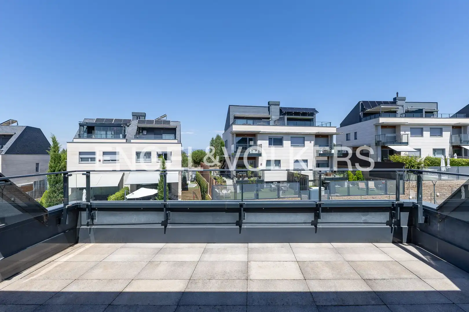 Terrace of Detached homes for rent in Boadilla del Monte  with Air Conditioner, Heating and Private garden