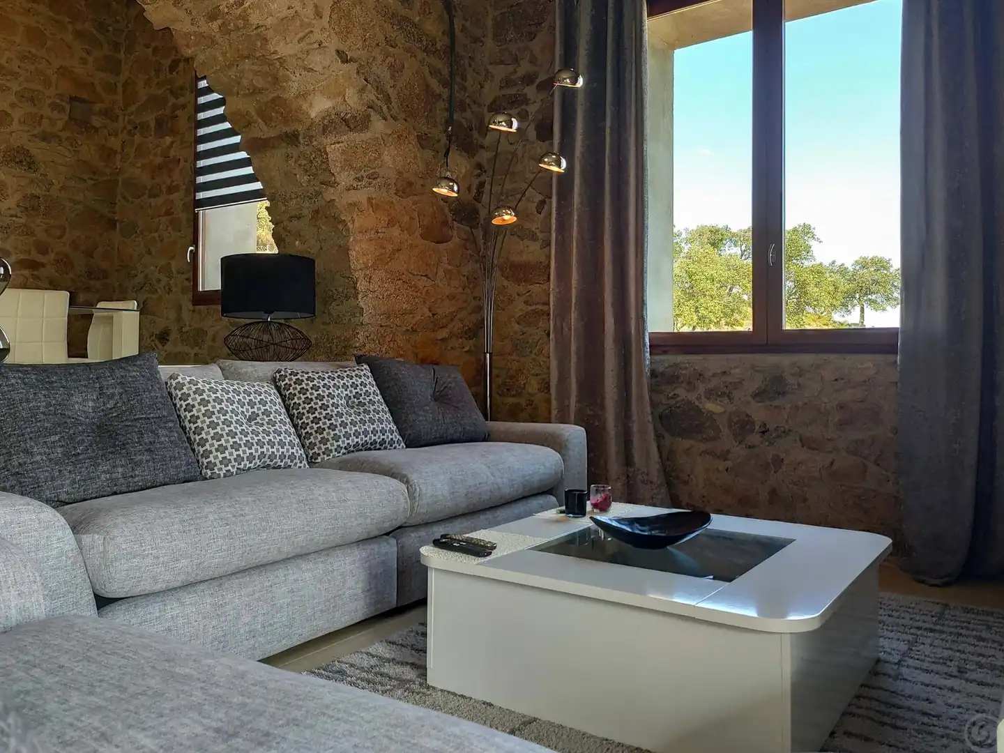 Living room of Country homes for sale in La Jonquera  with Air Conditioner, Heating and Terrace