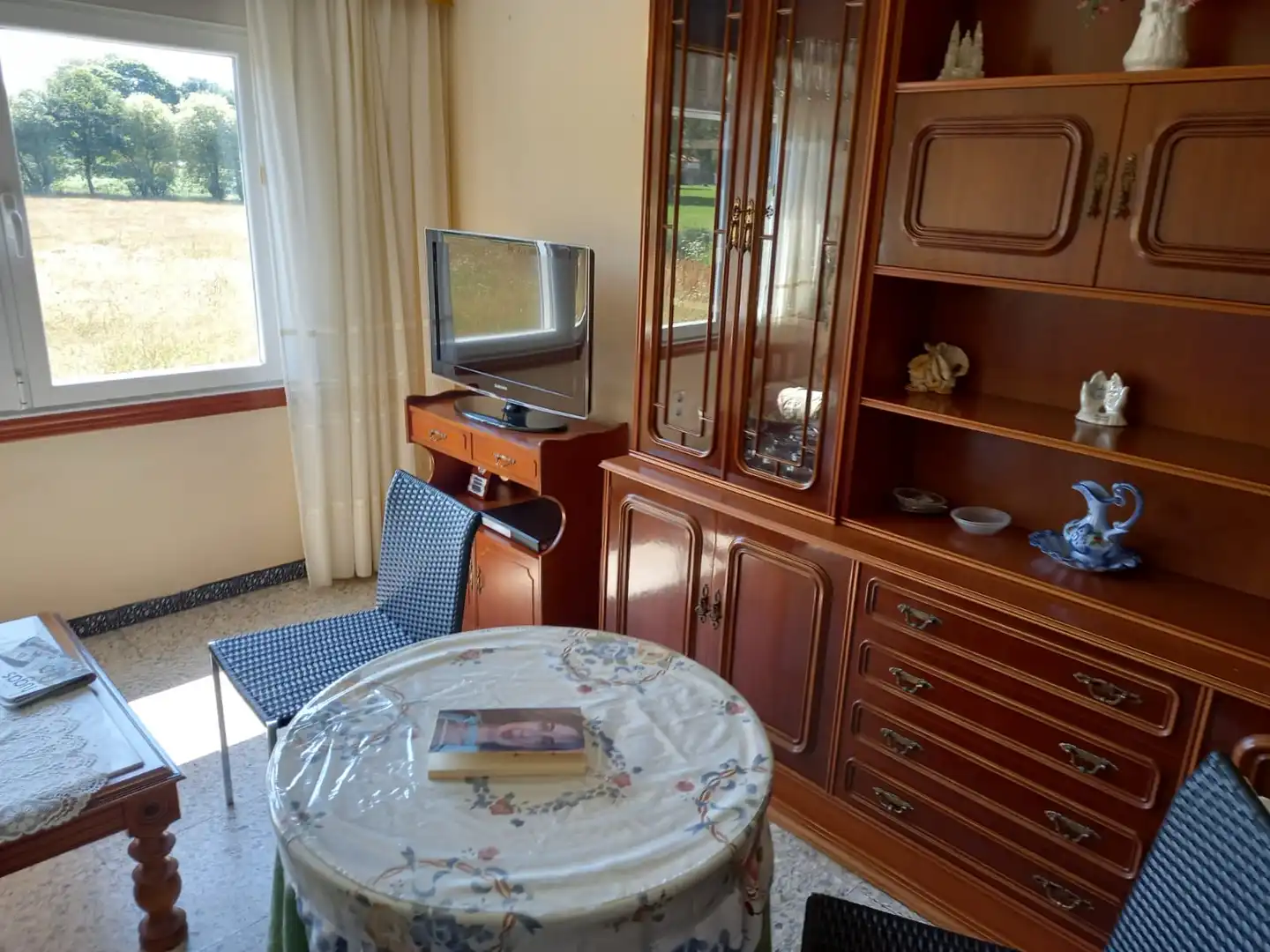 Sala de estar de Piso en venta en Curtis con Trastero y Amueblado