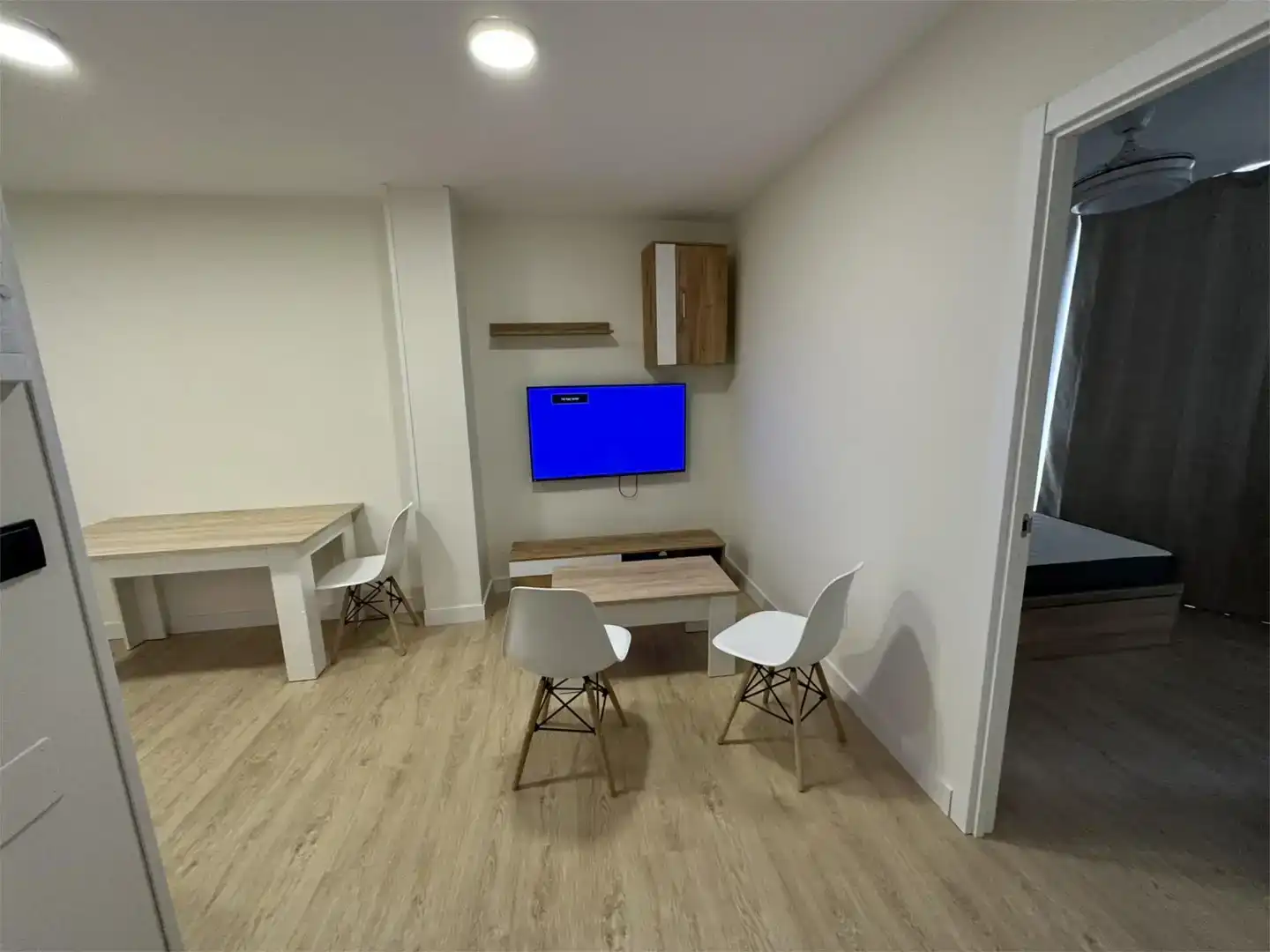 Sala d'estar de Pis per a compartir en Jaén amb Aire condicionat, Parquet i Moblat