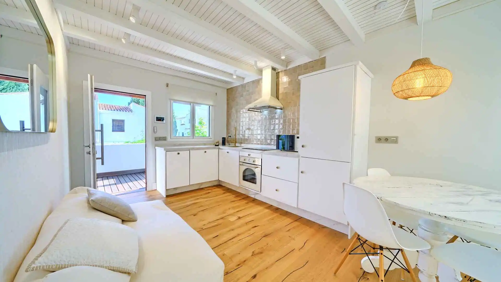 Cocina de Casa adosada en venta en Marbella con Aire acondicionado, Jardín privado y Terraza