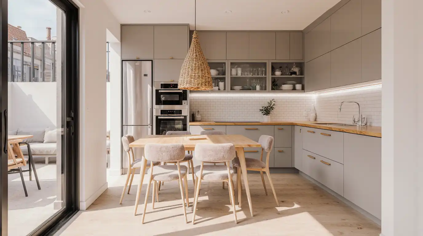 Cocina de Piso en venta en Sabadell con Aire acondicionado, Calefacción y Jardín privado