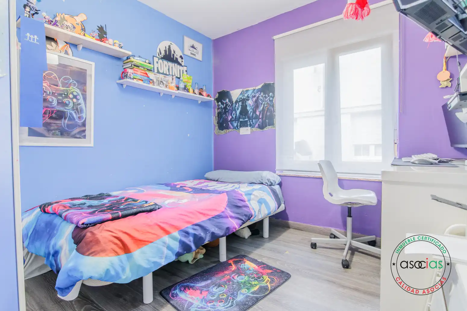 Habitación de Casa adosada en venta en Gijón  con Calefacción, Jardín privado y Parquet