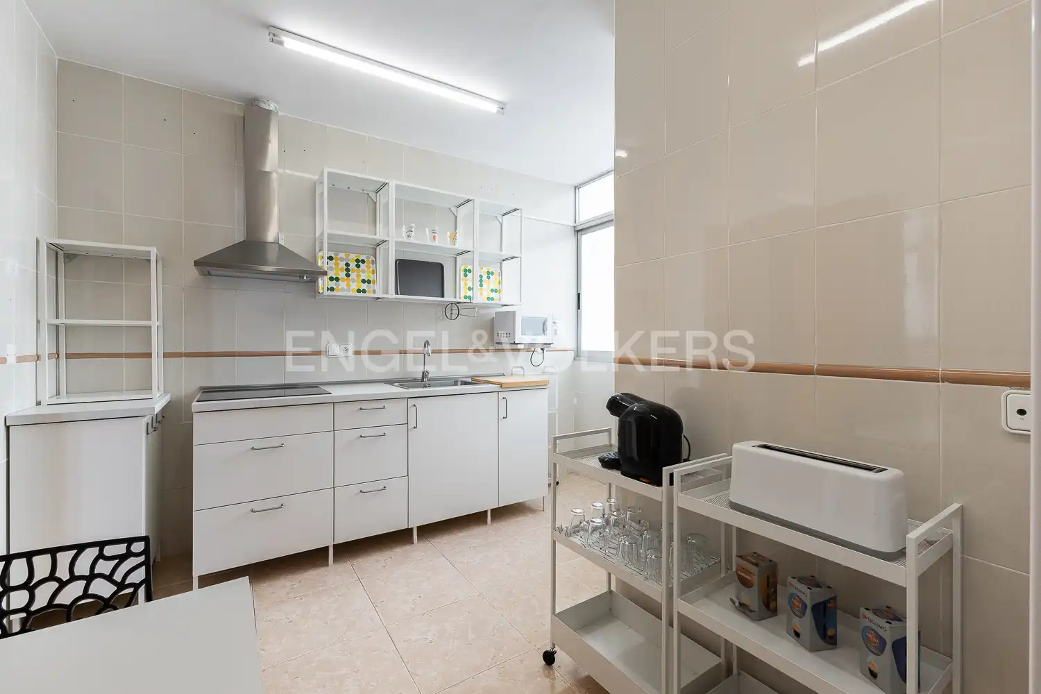 Kitchen of Flat for rent in Valencia  with Air Conditioner, Heating and Furnished