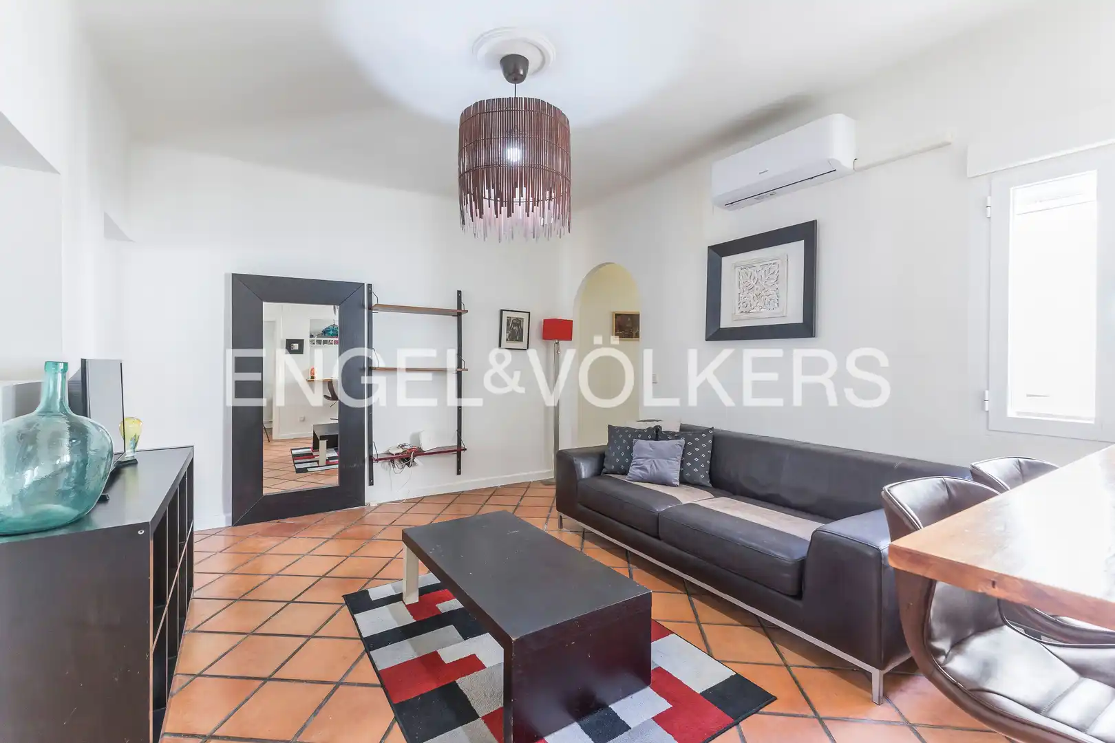 Sala de estar de Piso de alquiler en Madrid con Aire acondicionado, Calefacción y Amueblado