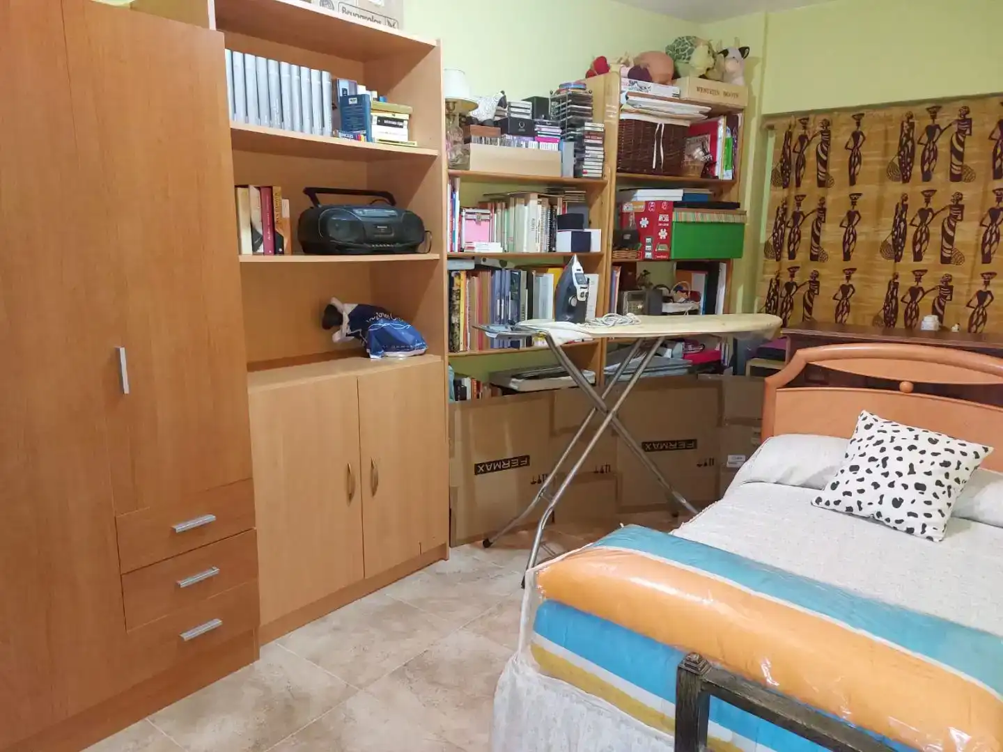 Bedroom of Flat for rent in  Valencia Capital  with Air Conditioner and Balcony