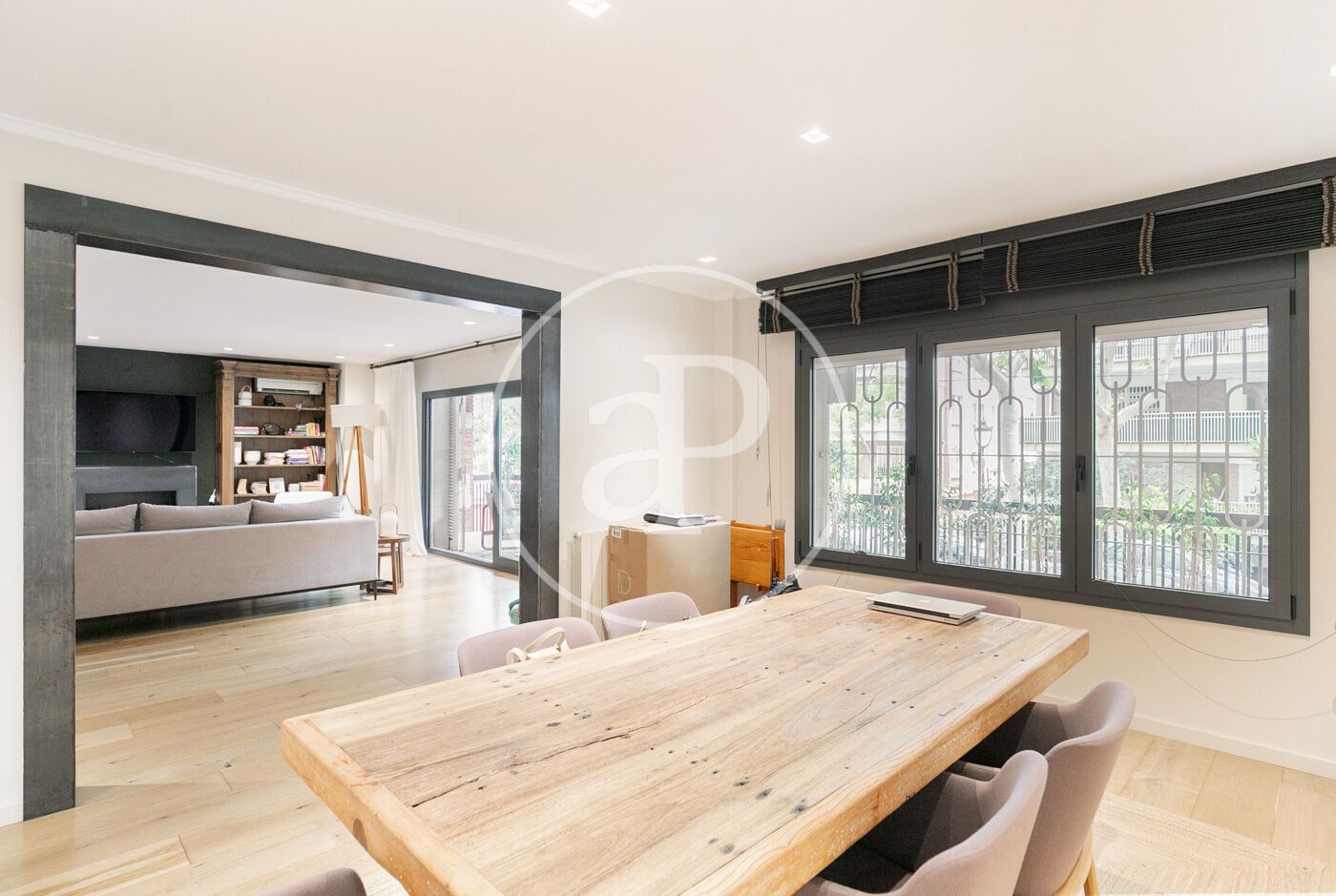 Dining room of Flat for sale in  Barcelona Capital  with Air Conditioner, Heating and Terrace