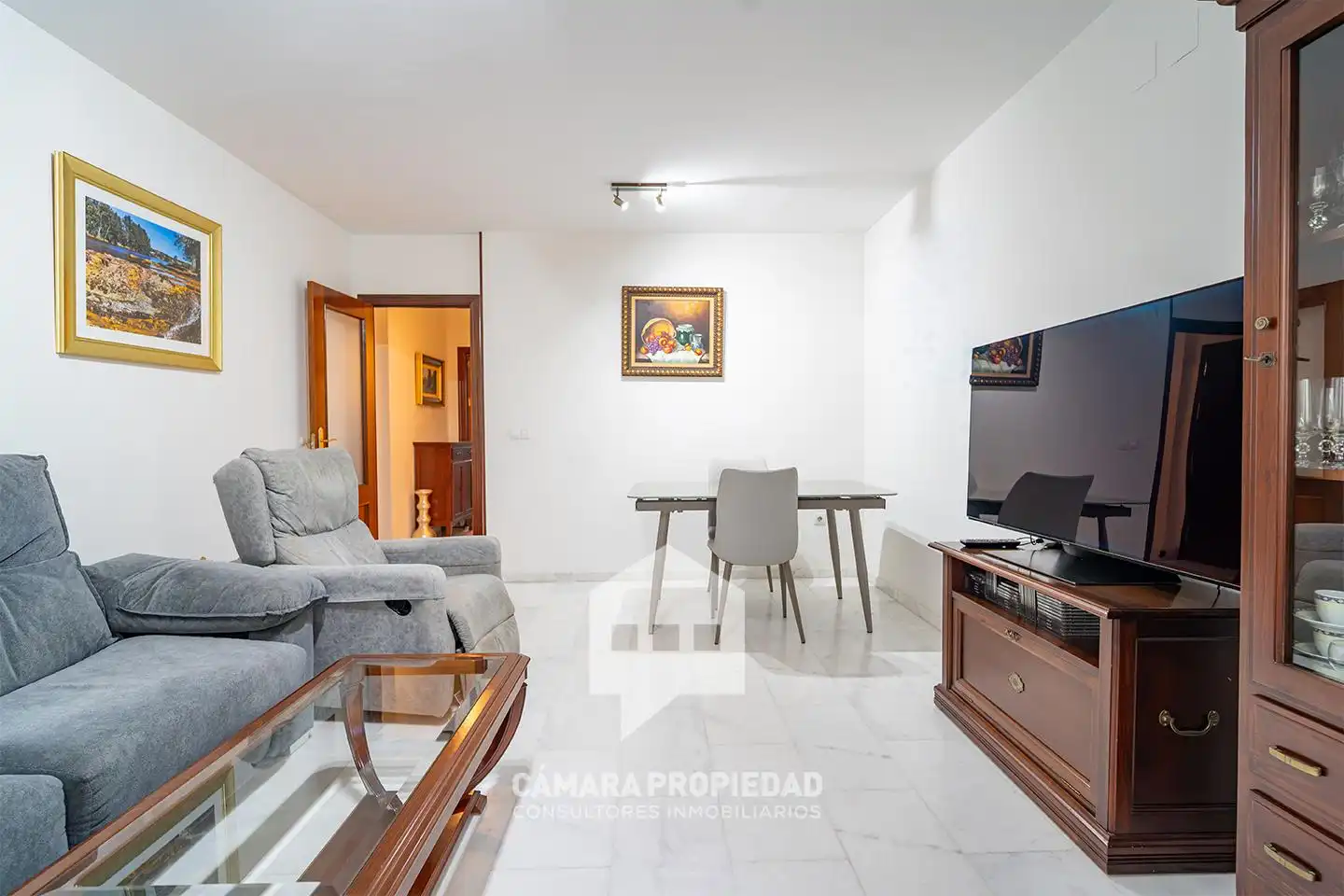 Sala de estar de Piso en venta en Huelva con Aire acondicionado y Terraza