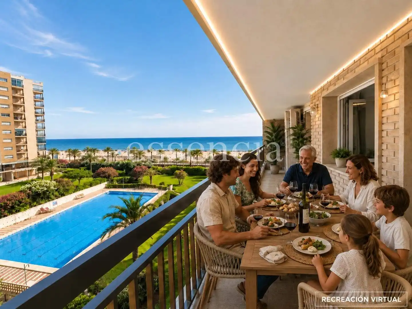 Terraza de Apartamento en venta en Gandia con Jardín privado, Terraza y Balcón