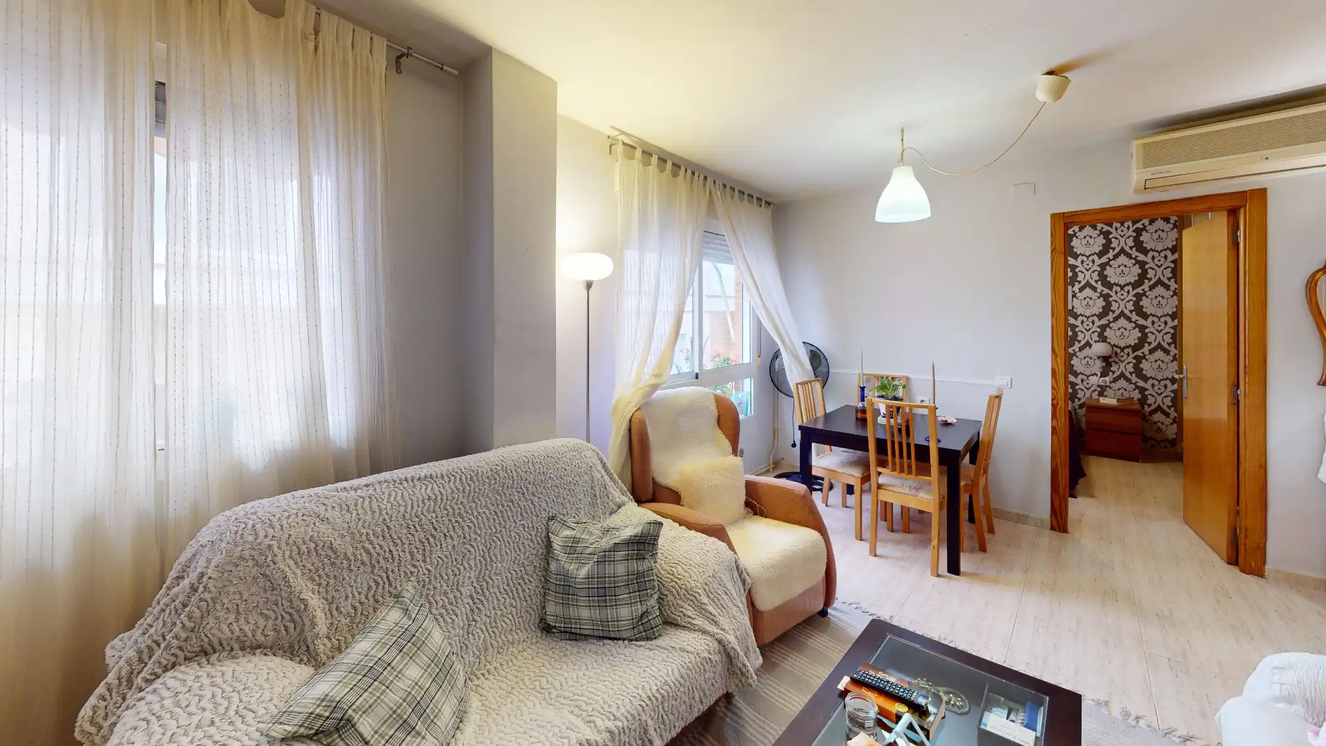 Sala de estar de Piso en venta en Murcia con Amueblado, Horno y Lavadora