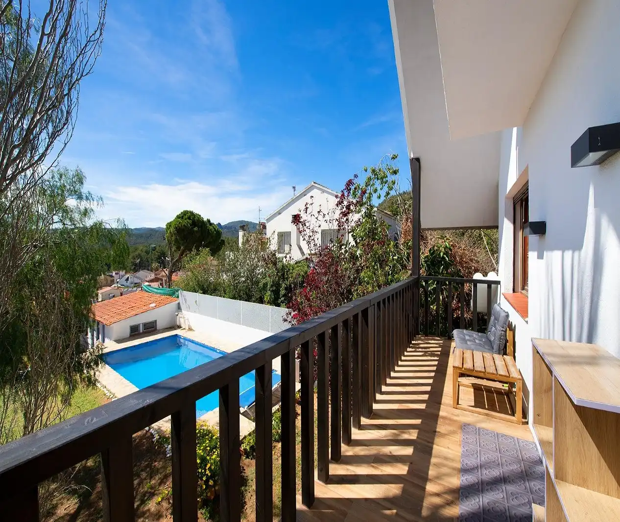 Piscina de Casa o xalet de lloguer en Viladecans amb Aire condicionat, Calefacció i Jardí privat