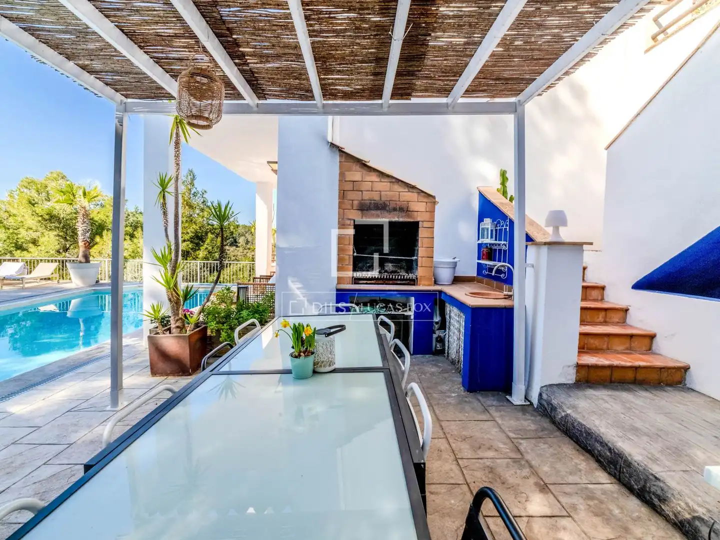 Terrassa de Casa o xalet en venda en Sant Pere de Ribes amb Aire condicionat, Jardí privat i Terrassa