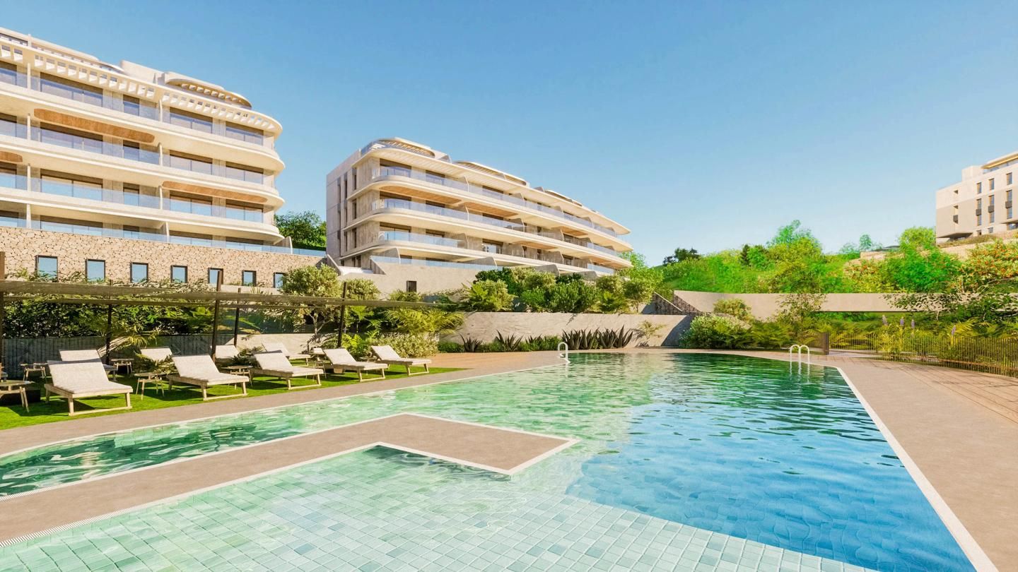 Swimming pool of Apartment for sale in Mijas  with Air Conditioner, Heating and Terrace