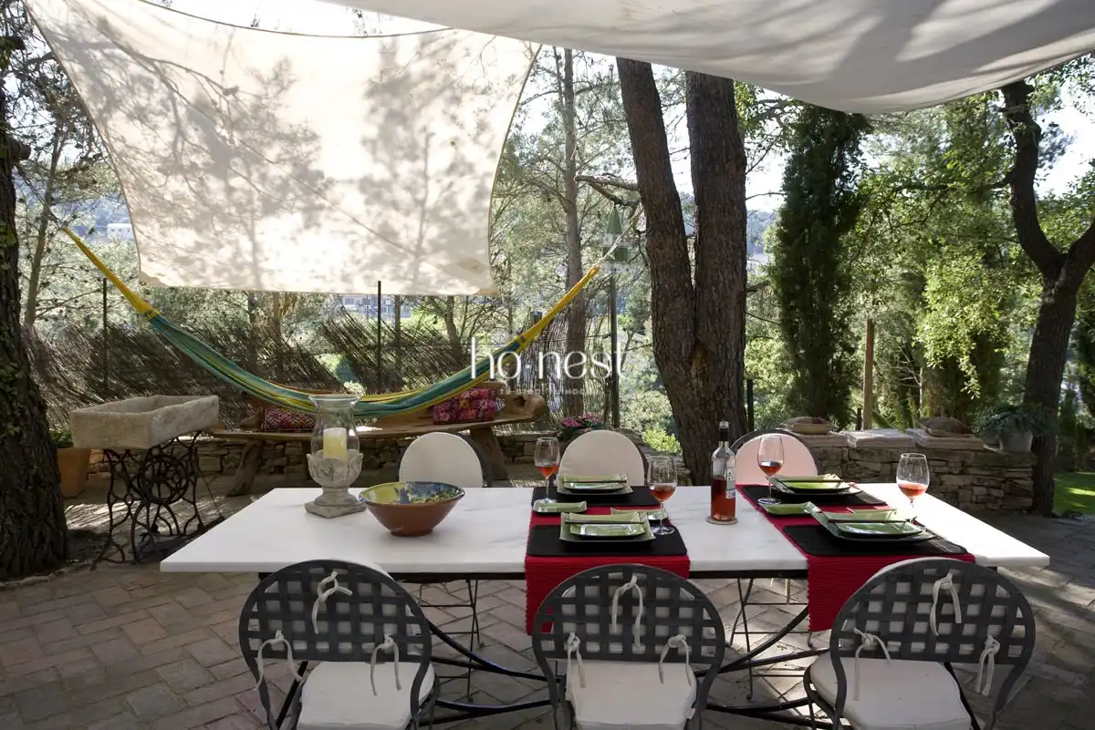 Terrassa de Casa o xalet en venda en Pontons amb Calefacció, Jardí privat i Piscina