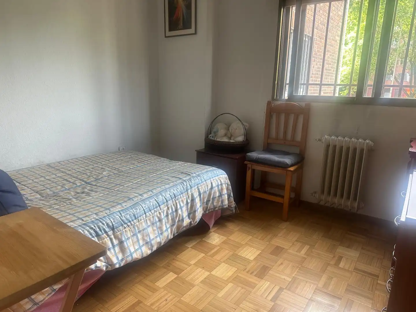 Bedroom of Flat for sale in Madrid  with Heating, Terrace and Furnished