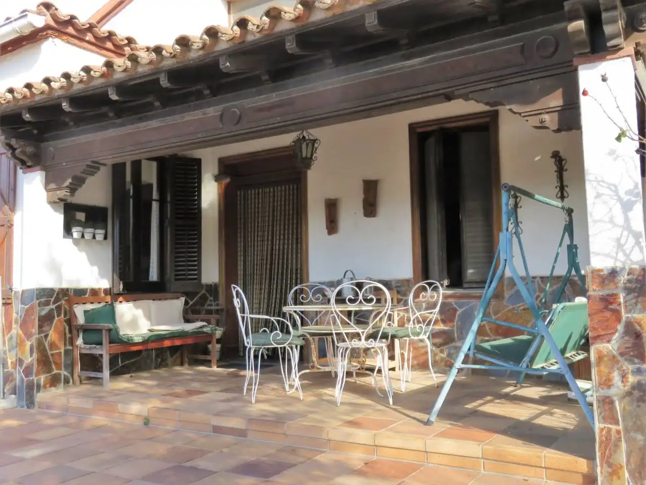 Terraza de Finca rústica en venta en Vallromanes con Calefacción, Jardín privado y Amueblado