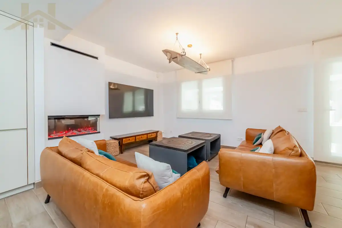 Sala de estar de Casa o chalet en venta en Rivas-Vaciamadrid con Aire acondicionado, Calefacción y Jardín privado