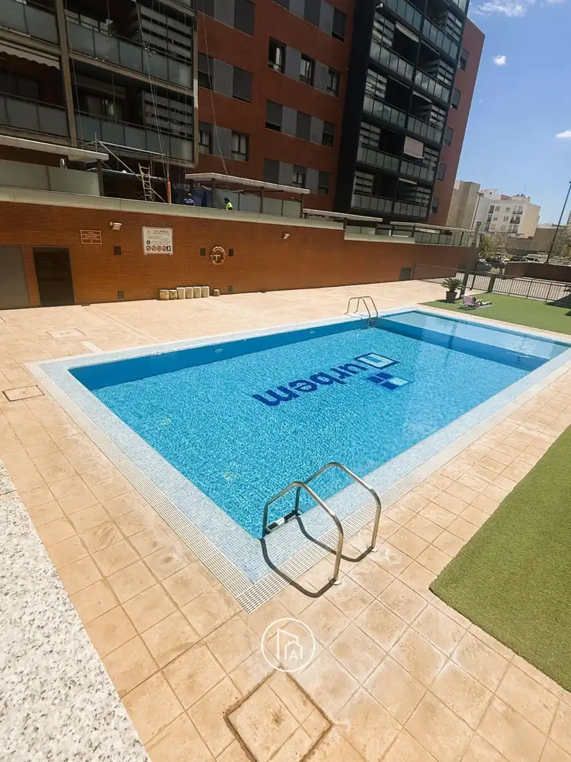 Swimming pool of Flat for sale in Paterna  with Parquet flooring